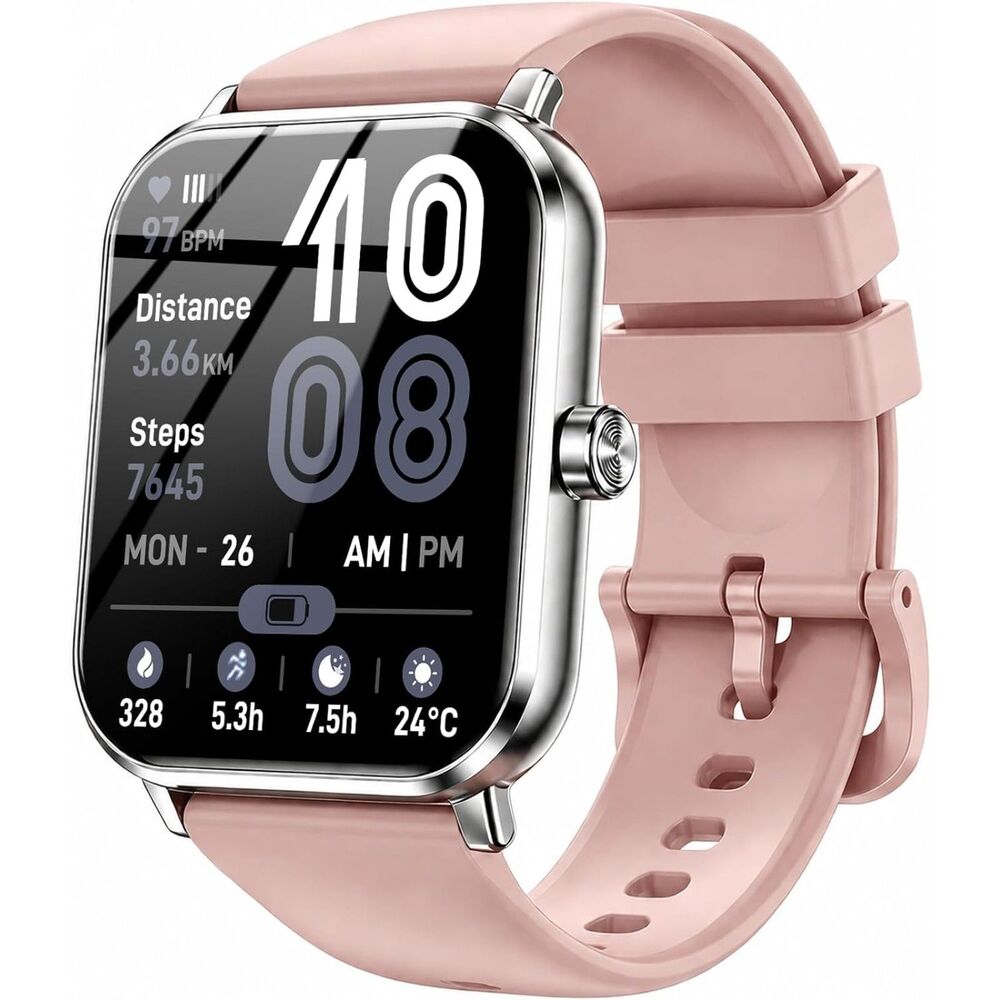 1.83" HD Smart Watch with Bluetooth Calling & 5 ATM Waterproof - Fitness Tracker